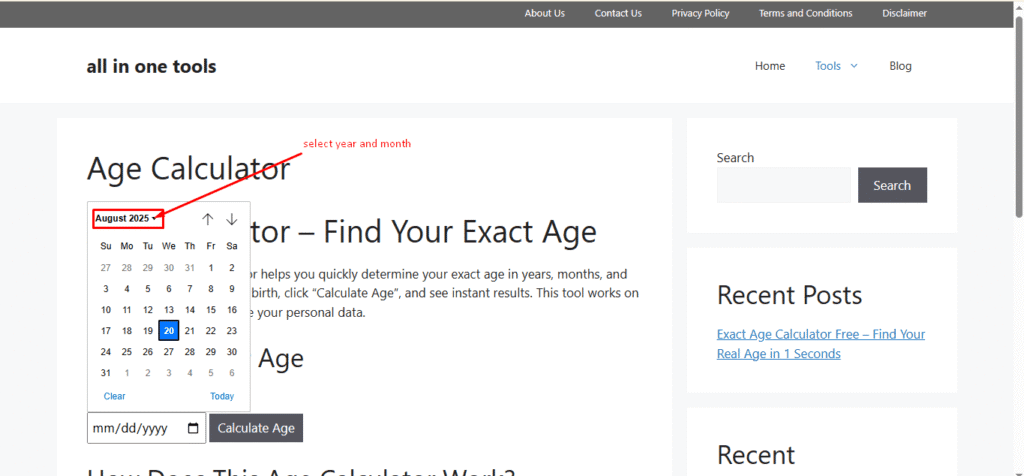 Real Age Calculator Free – Instant DOB to Age